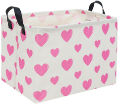 TIBAOLOVER rectangular pink basket for organized toy storage in the nursery