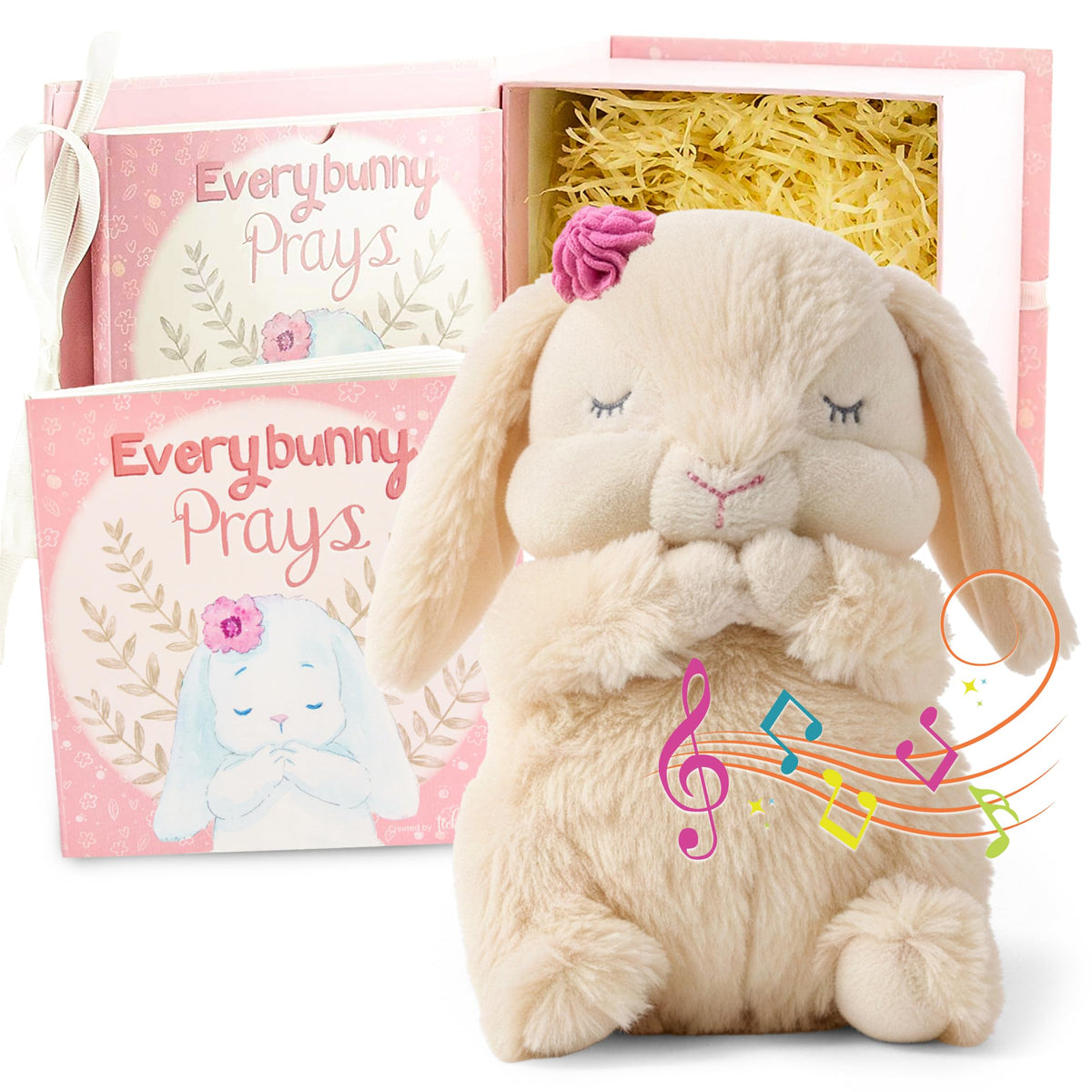 Tickle & Main Everybunny Prays plush bunny recites a bedtime prayer.