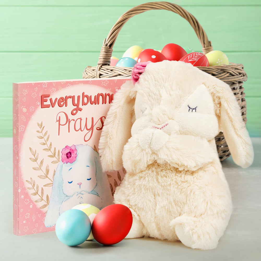 Tickle & Main Everybunny Prays watercolor book pages support gentle faith learning.