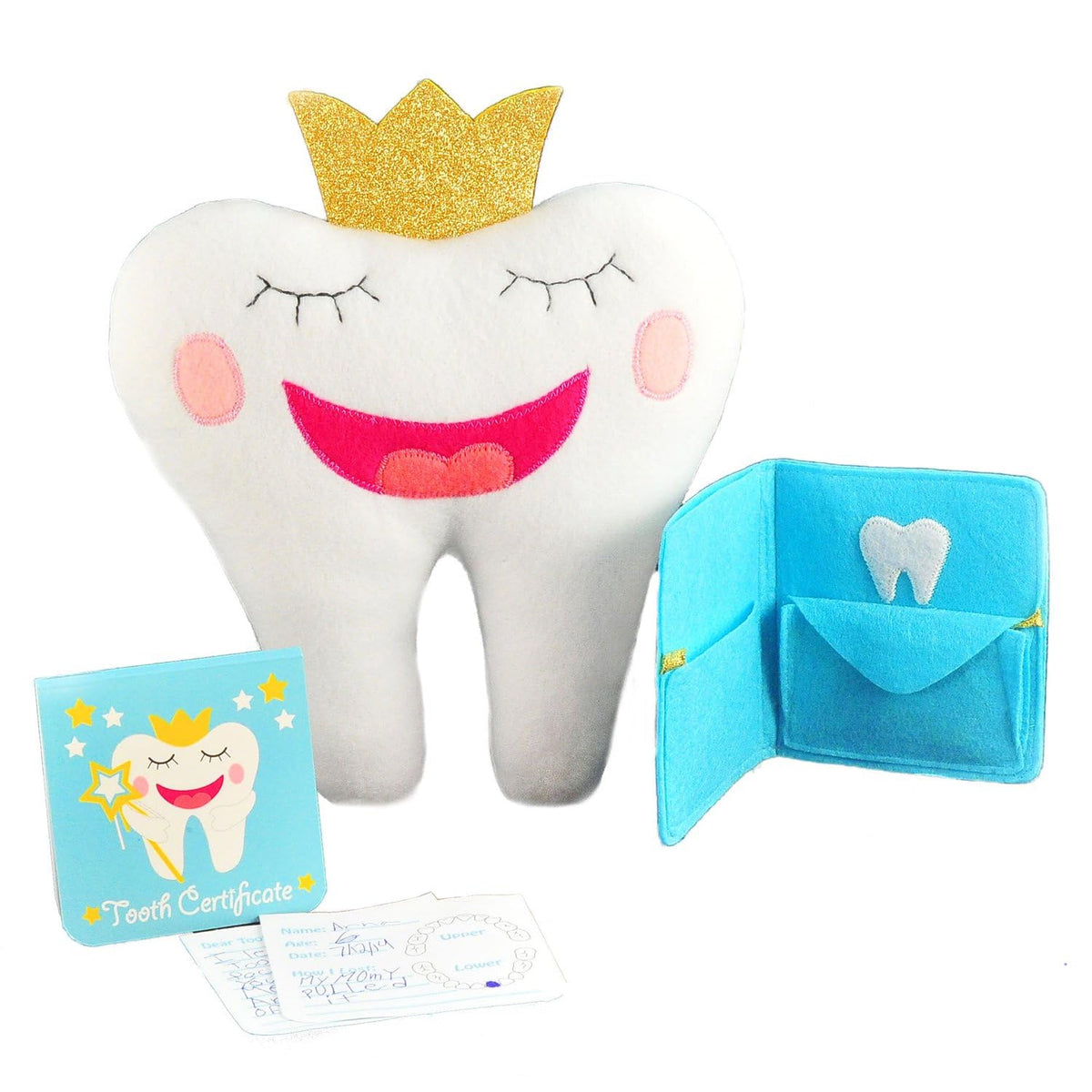 Tickle & Main Tooth Fairy Pillow with pocket for notes and keepsakes.