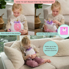 Tickle and Main tooth fairy pouch hanging design adds whimsical room decor