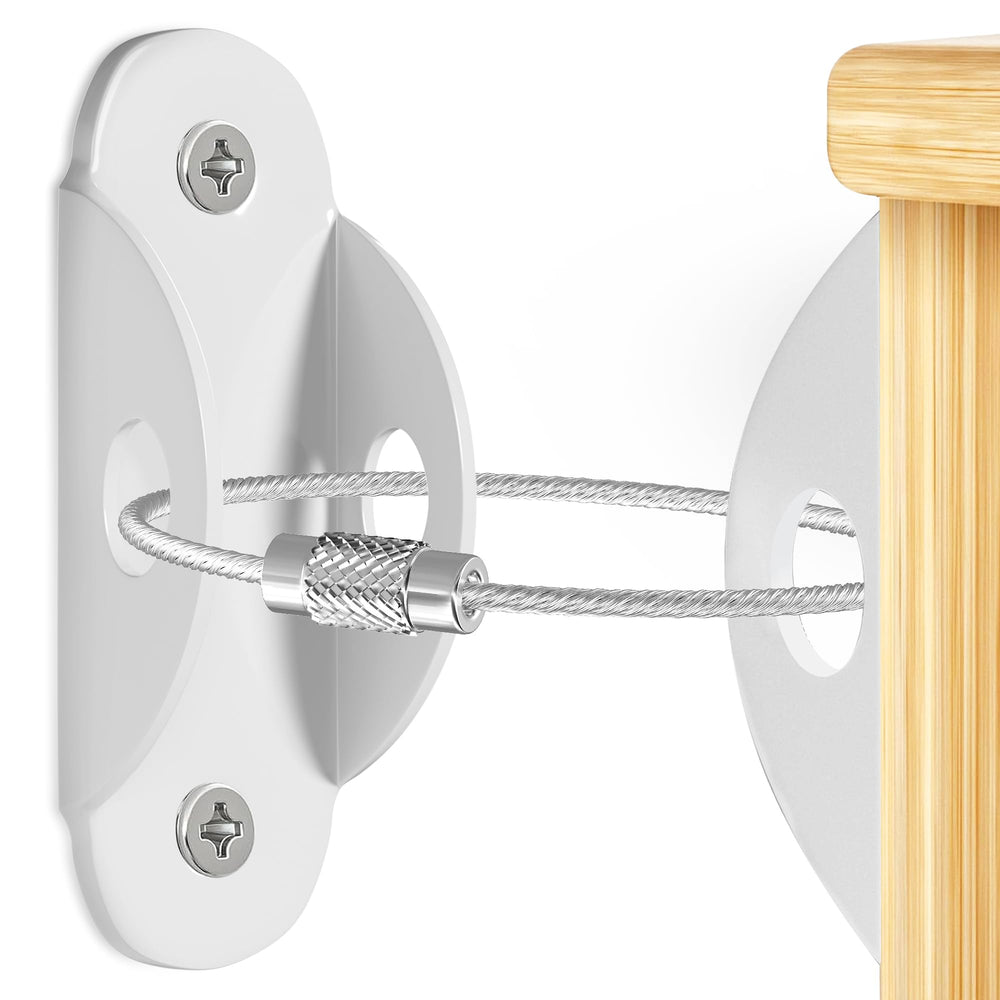Tickselect dresser-to-wall anchor secures tip-prone furniture.