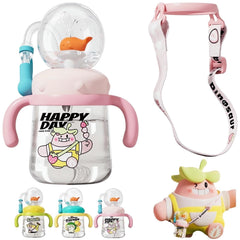 Tictoyo drinking cup with whale squirt design promotes fun hydration with spill-free practice.