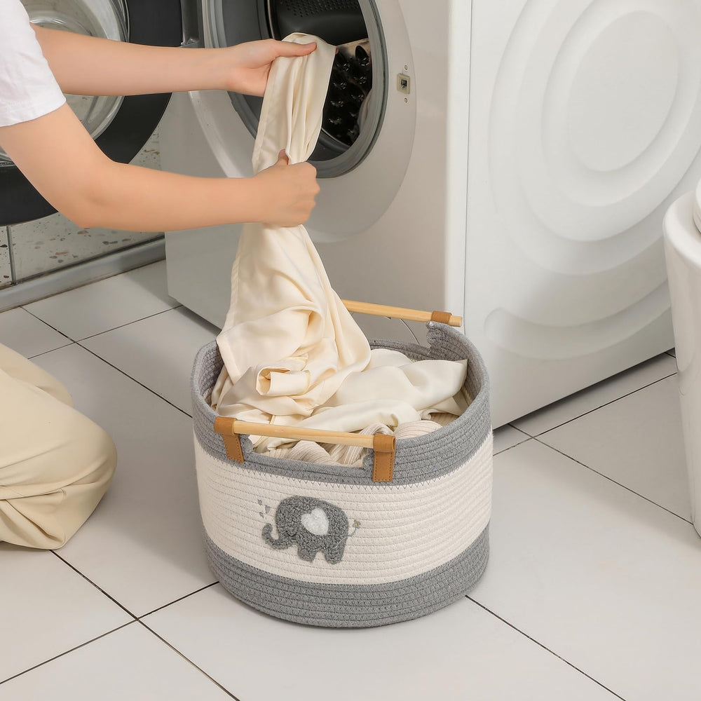 Tidelit foldable rope basket for compact storage when not in use