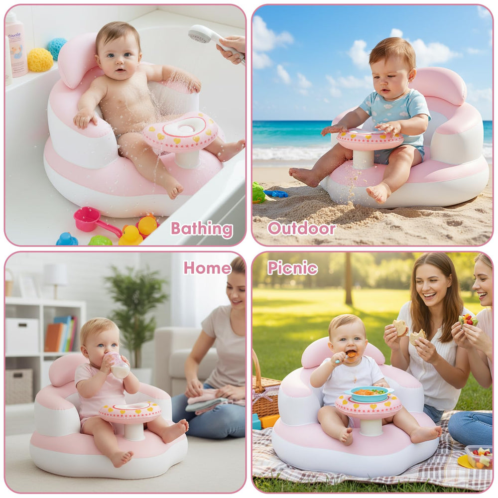 TIDNNS seat supports ages 3-36 months with adaptable back support