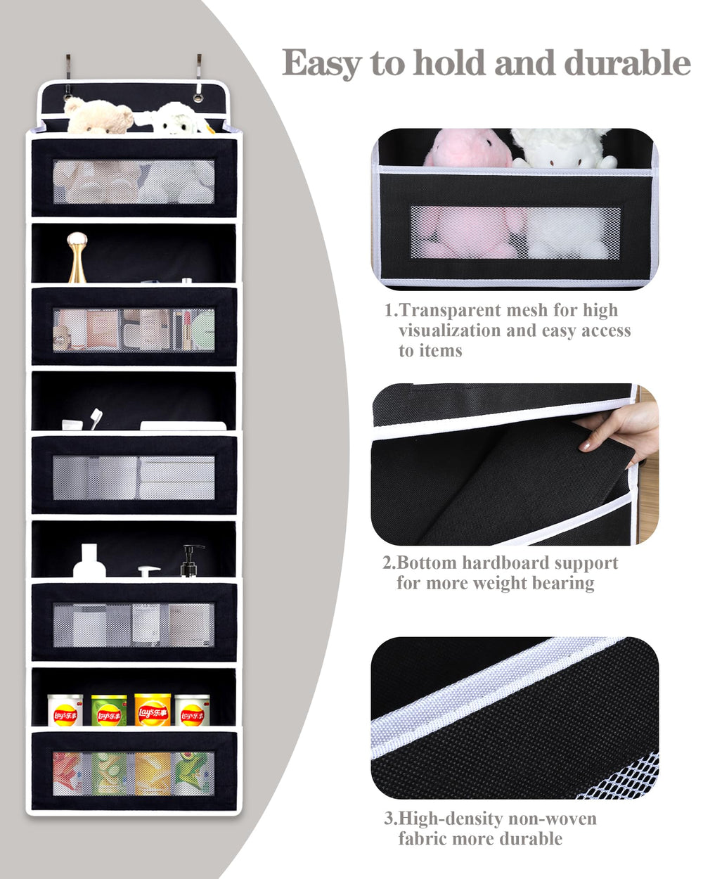 TIDY SAVANT clear window for rapid item identification.