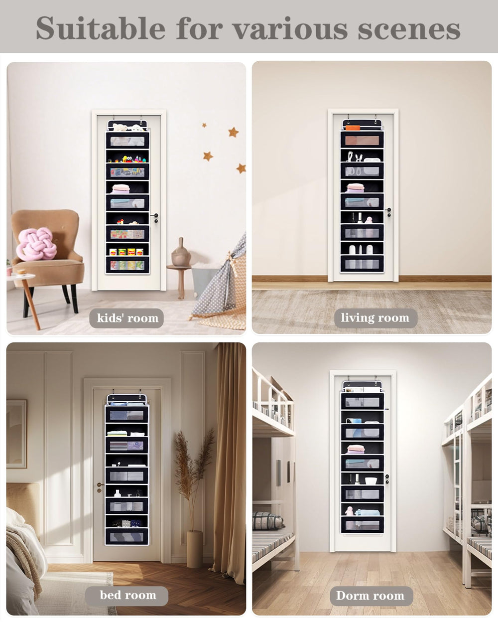 TIDY SAVANT in a dorm room for compact, organized storage.