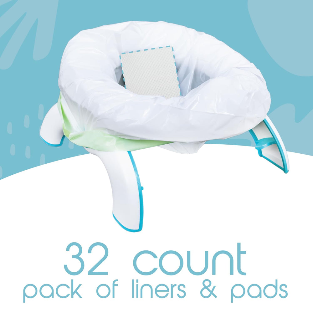 Compact travel pack shown for tidy cleanup while on the go.