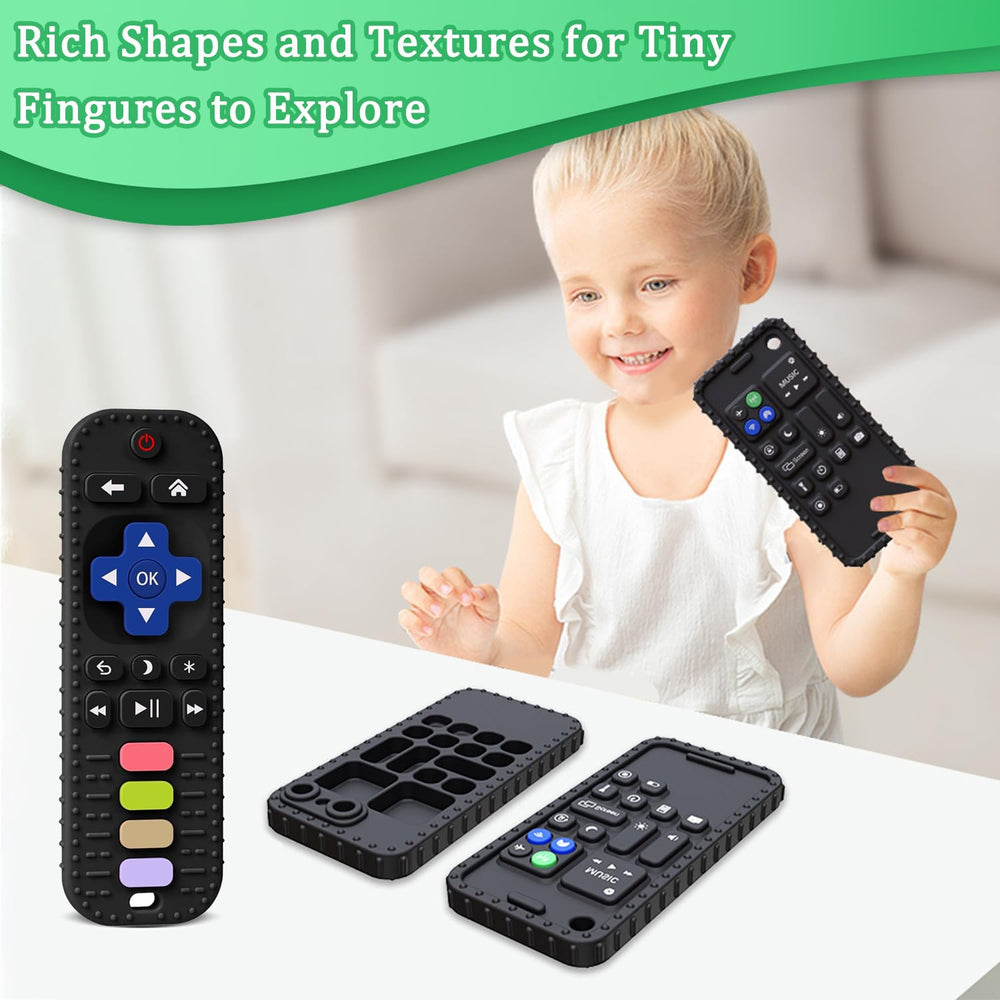 TIEDXIOY gear-edge teether with textured surfaces for baby grip