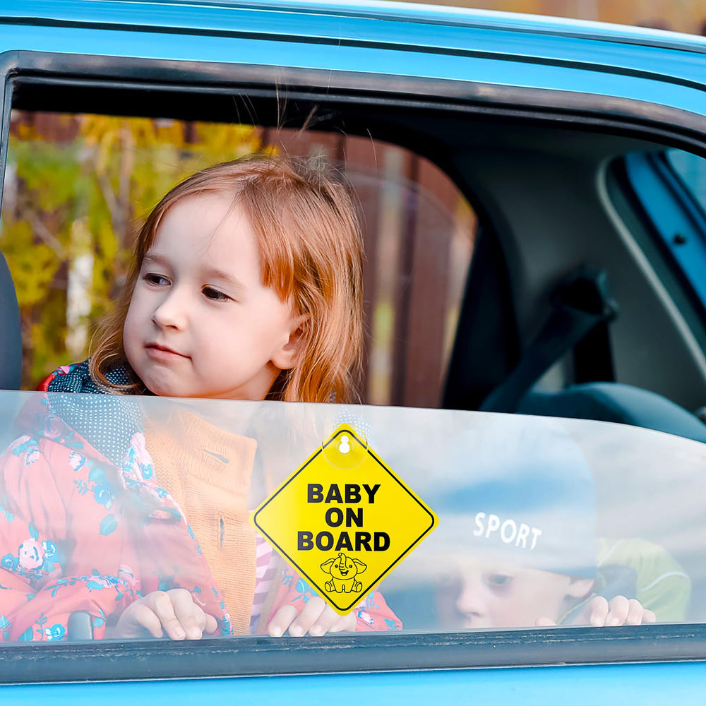 TIESOME baby on board in-car use proves quick and easy to install.