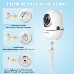 tihii baby monitor mount gooseneck offers adjustable angle for clear baby monitoring