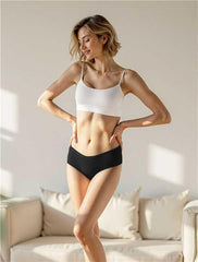 TIICHOO period underwear back view highlights full-coverage gusset for leak protection.