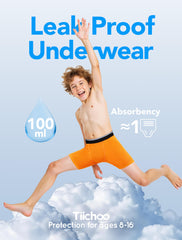 TIICHOO boys underwear soft cotton fabric for all-day breathable comfort.