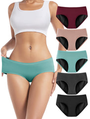 TIICHOO period underwear in black with full-coverage protection for leaks.