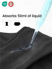 TIICHOO gusset detail; four-layer protection for reliable absorbency.