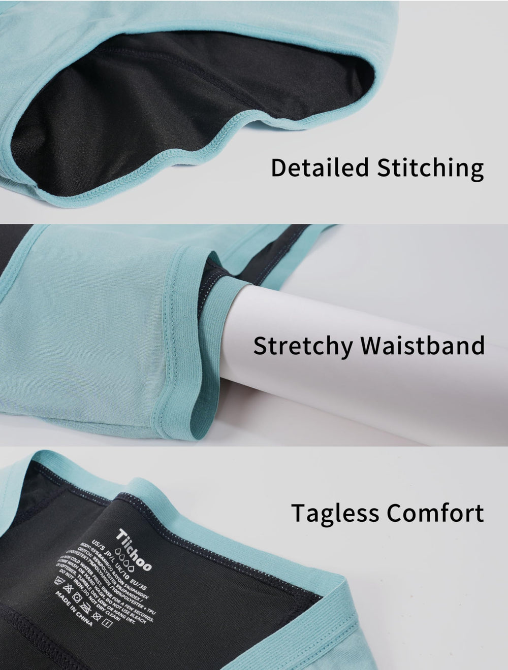 TIICHOO reusable PFAS-free period underwear