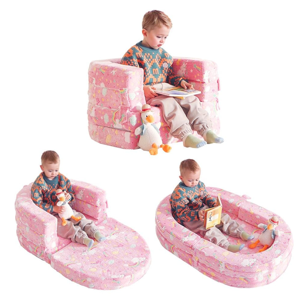 Tiita 3-in-1 kids sofa bed with washable cover for easy cleanup.