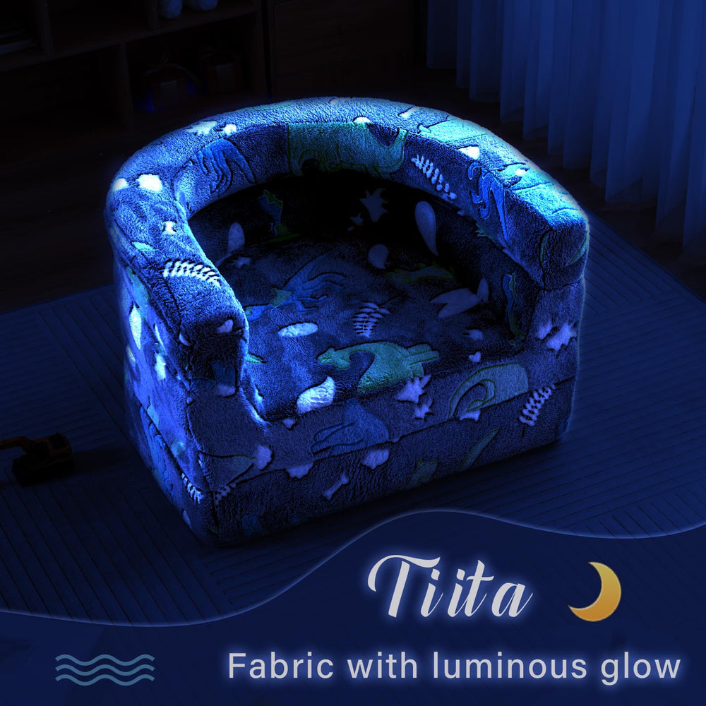 Tiita 3-in-1 Kids Sofa Bed in a playroom setup for versatile use