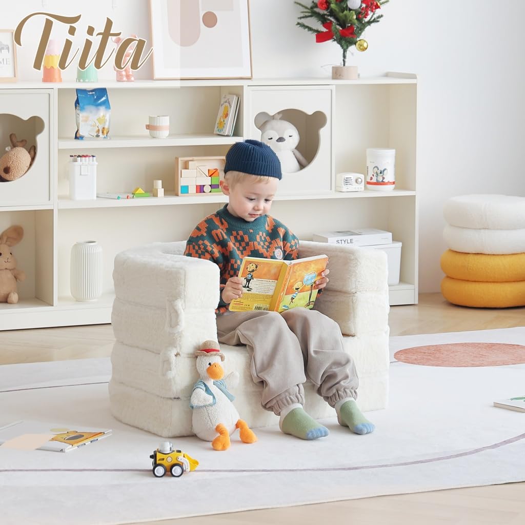 Tiita 3-in-1 kids sofa bed ideal for travel and sleepovers
