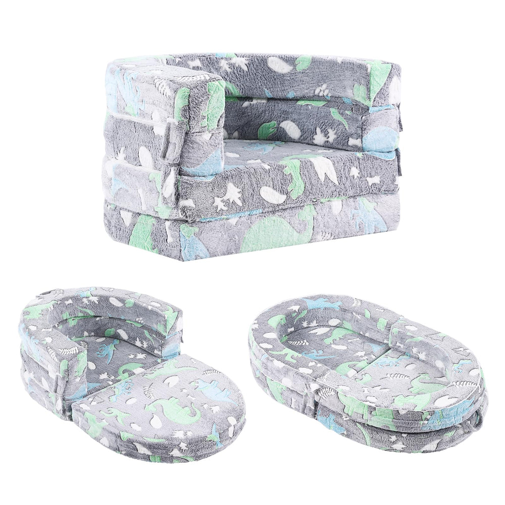Tiita 3-in-1 Kids Sofa Bed with washable cover for quick cleanup