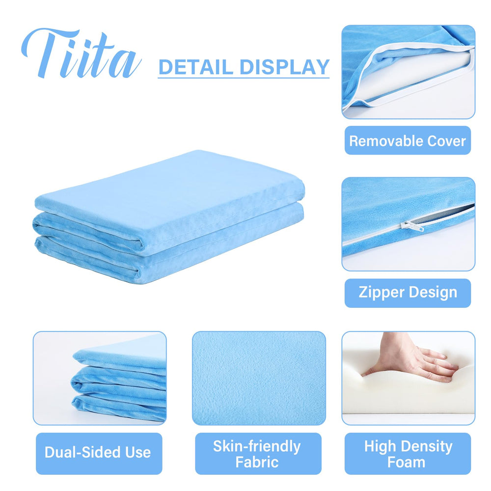 Tiita Kids Nap Mat blue portable and durable for on-the-go families
