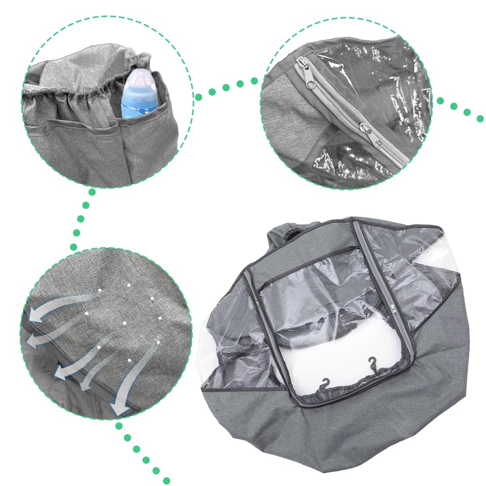 Tiiyee stroller rain cover durable EVA material and waterproof design