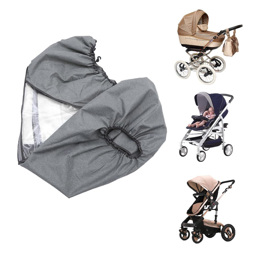 Tiiyee stroller rain cover side window showing visibility for baby