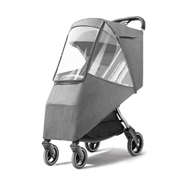 Tiiyee stroller rain cover top view protecting baby from rain