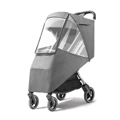 Tiiyee stroller rain cover top view protecting baby from rain