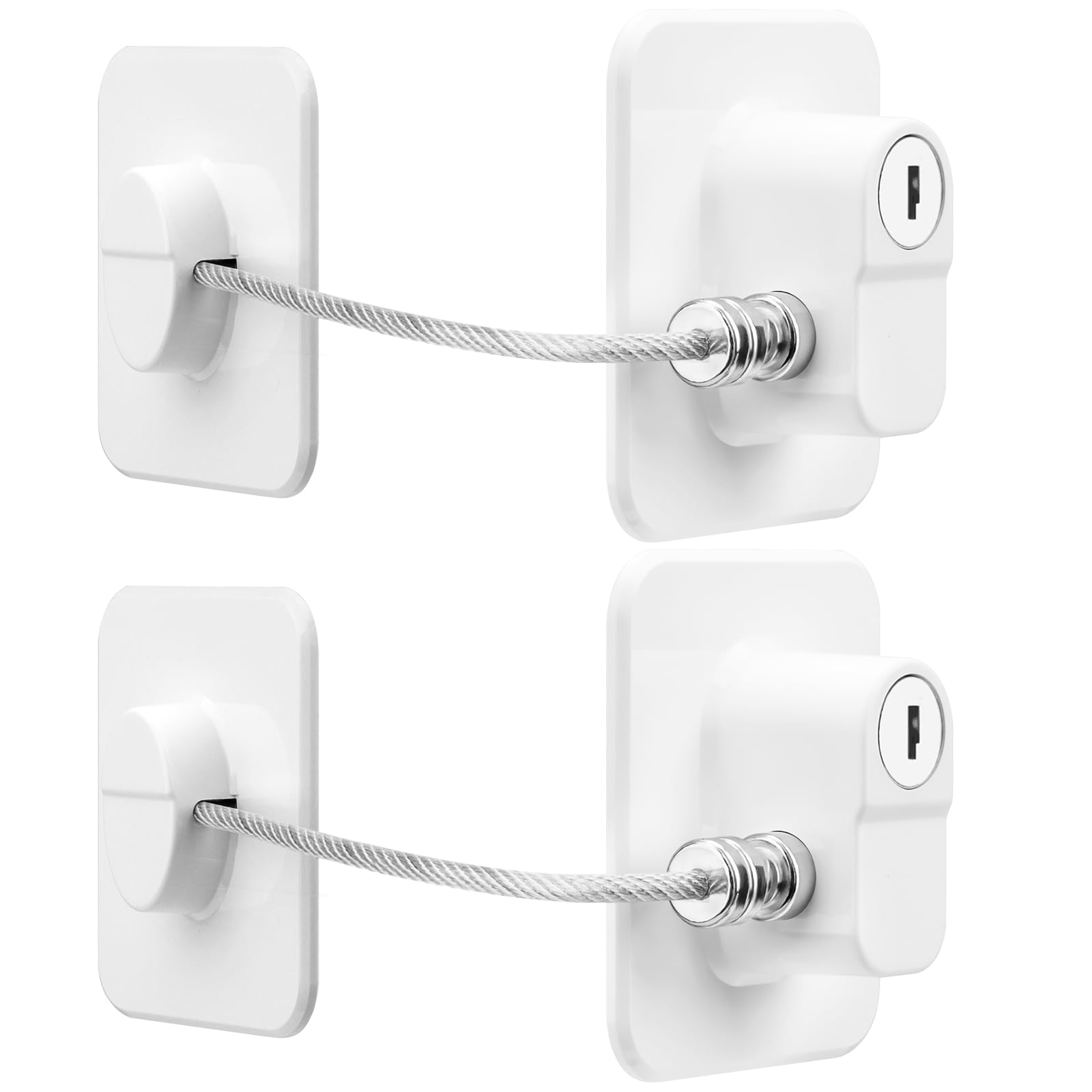 TIJTJHC fridge lock on fridge door provides simple, tool-free security.