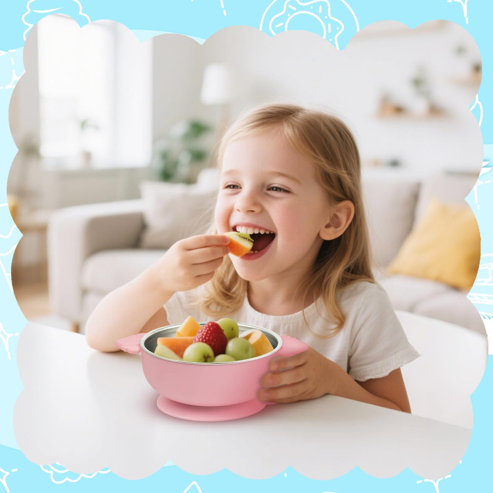 Heat-retaining stainless steel keeps meals warm during table time