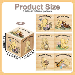 Tillfuru Winnie bear block adds friendly charm to a child's shelf