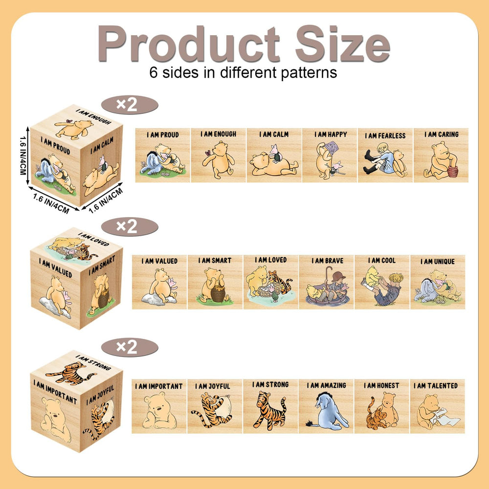 Tillfuru Winnie nursery blocks pattern 2 on a wall brighten the room with cheerful color