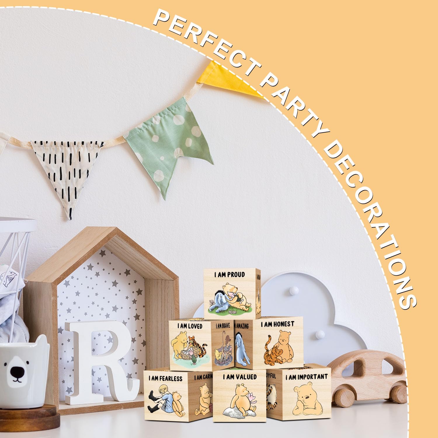 Tillfuru Winnie blocks pattern 6 suitable for nurseries classrooms and gift displays