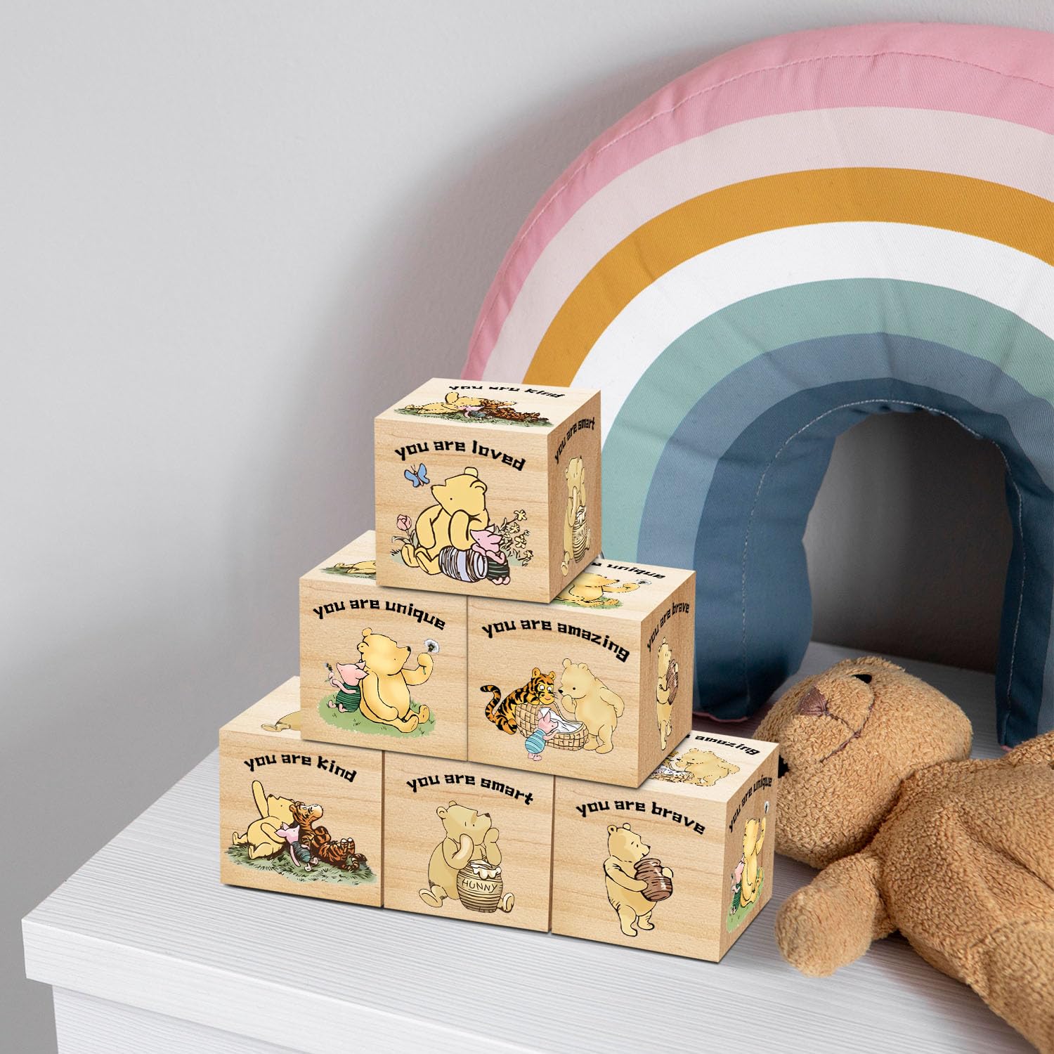 Tillfuru Winnie tree-block offers a cute wall or shelf accent