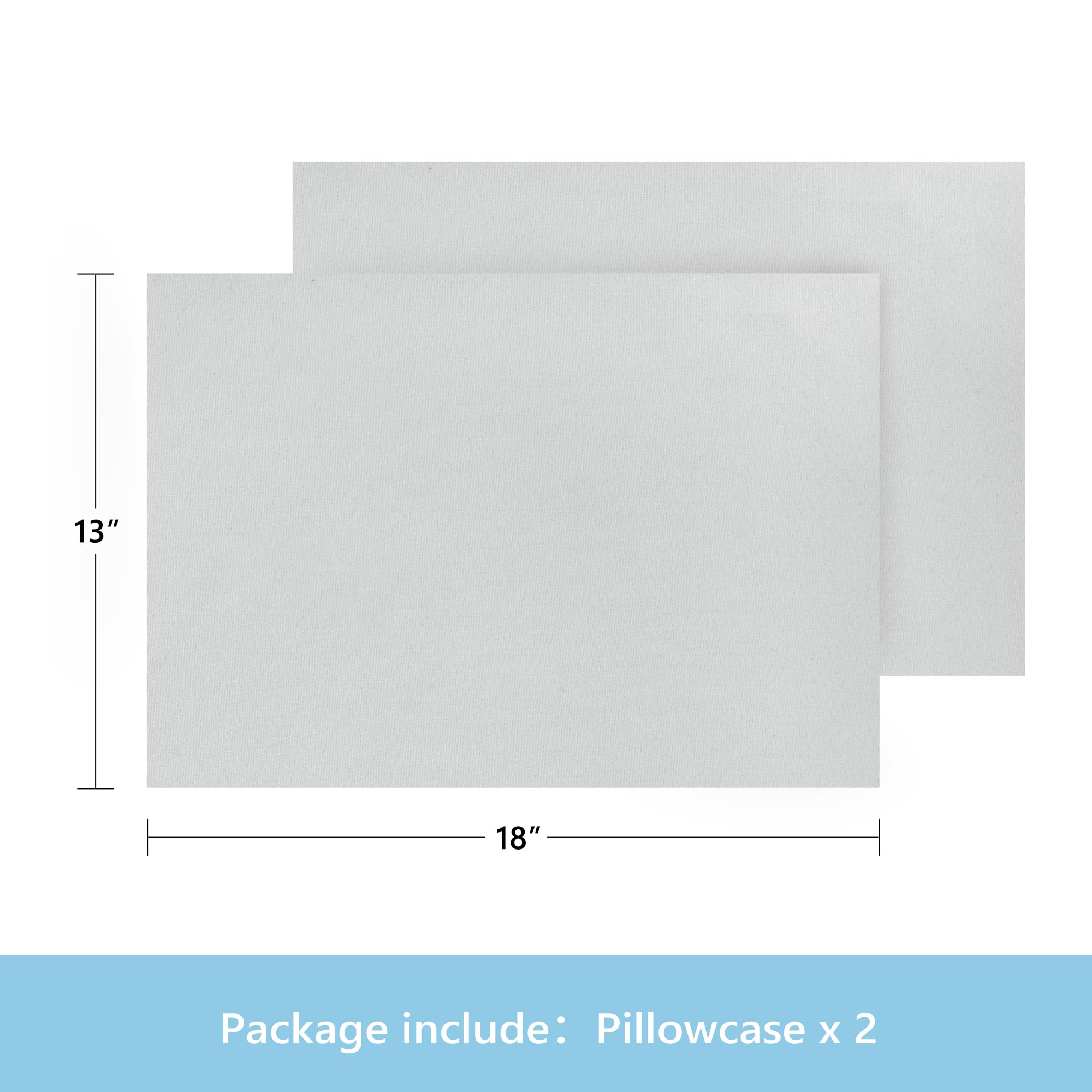 TILLYOU 13x18 pillowcase fits travel pillows for kids on the go