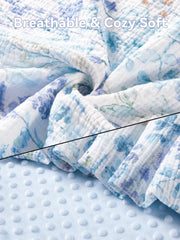 TILLYOU baby blanket minky reverse with 3D nubs soothes and calms baby
