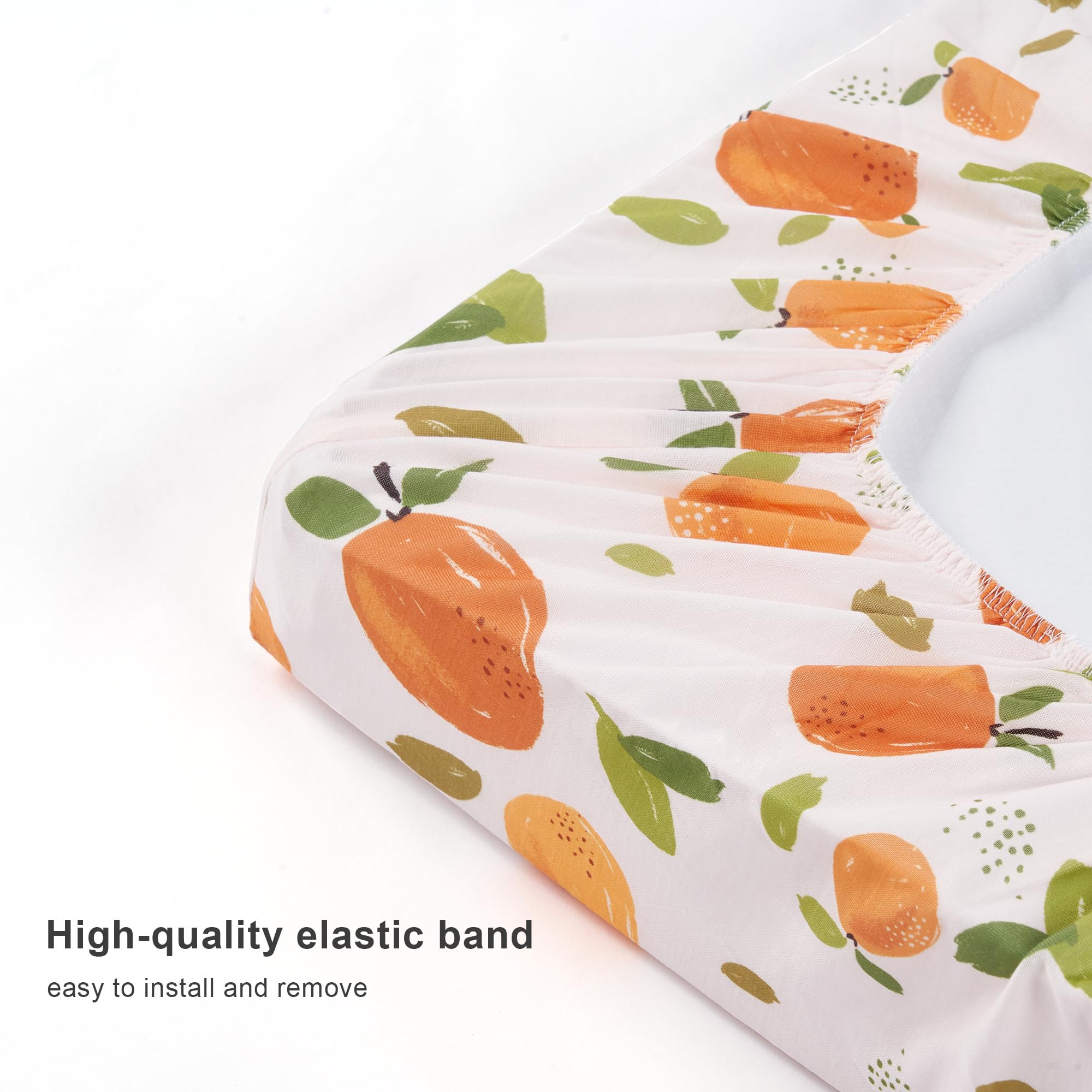 TILLYOU machine-washable cover keeps nursery cleanup simple.