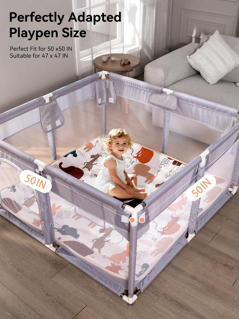 TILLYOU 1.8 cm foam layer cushions crawls and tumbles