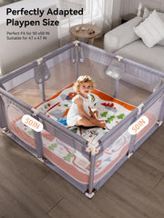 TILLYOU play mat folded design showing easy storage and portability