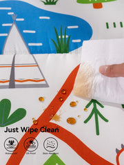 TILLYOU play mat bottom with non-slip paw grips for stability