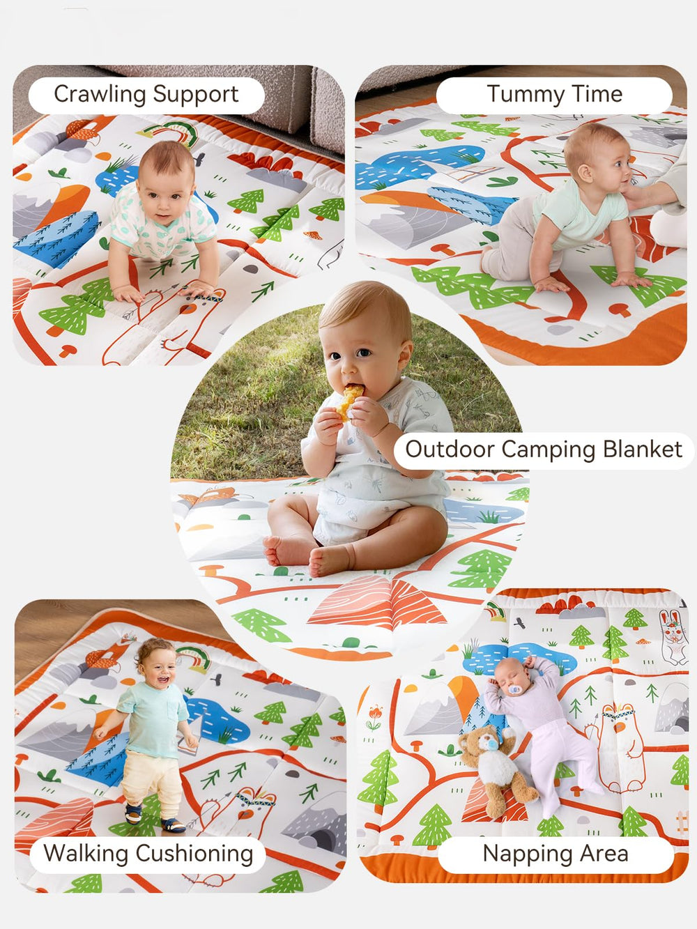 TILLYOU stain-resistant fabric, easy wipe-clean after snacks