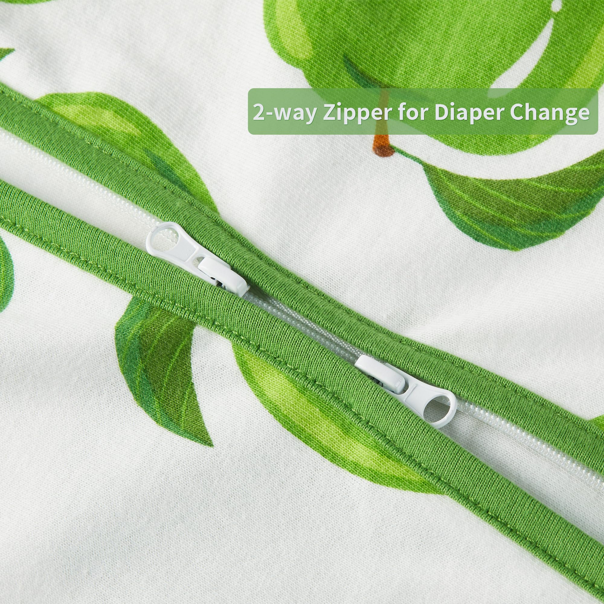 TILLYOU sleep sack zipper protector reduces skin irritation.