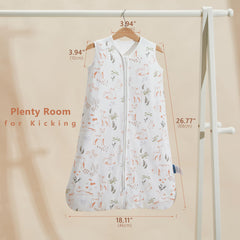 TILLYOU sleep sack features a double zipper for quick diaper changes.