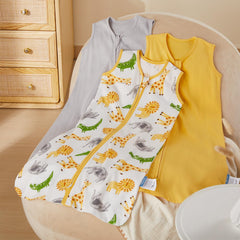 TILLYOU baby sleep sack with two-way zipper eases nighttime diaper changes.