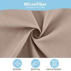 TILLYOU brushed microfiber texture pillowcase feels silky and gentle on skin
