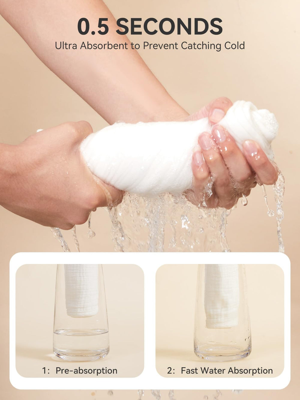 TILLYOU muslin burp cloths folded for baby care