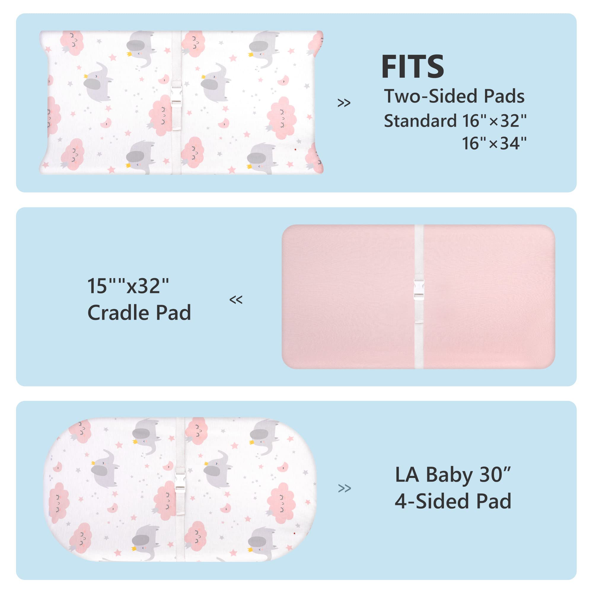 TILLYOU jersey-knit pink cover close-up shows durable wrinkle-free material