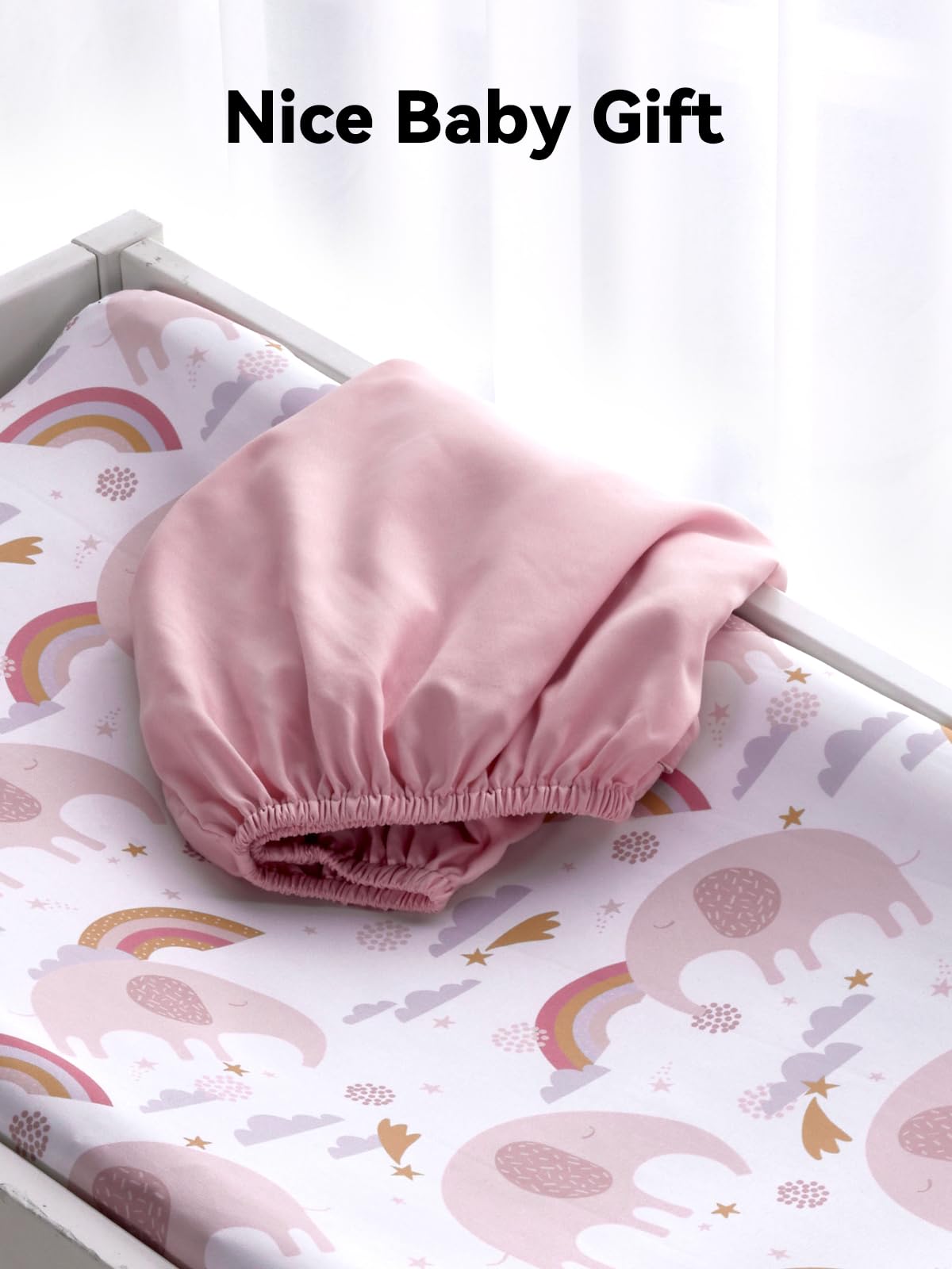TILLYOU changing pad cover is machine washable for easy nursery care.