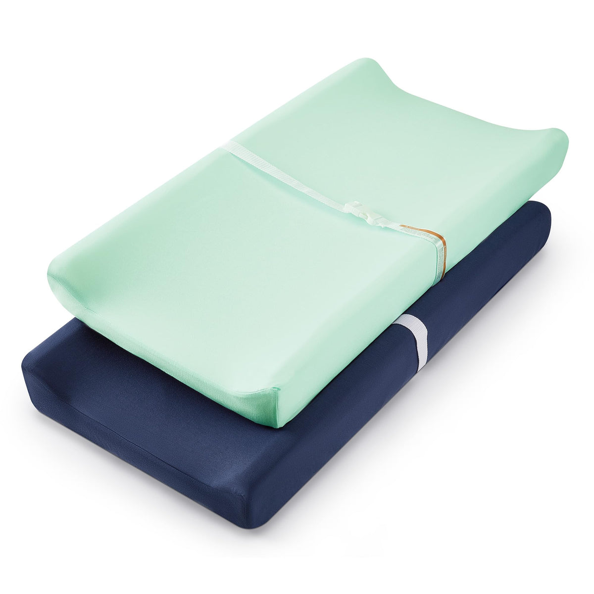 TILLYOU navy blue jersey changing pad cover offering soft comfort for baby changes